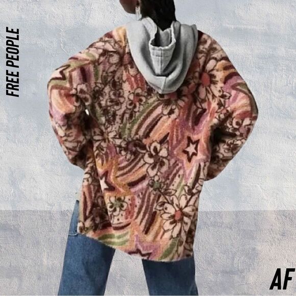 FREE PEOPLE CARSON COZY CARDIGAN NWT - Picture 4 of 10